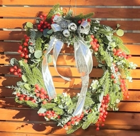Large Christmas Wreath   Faux